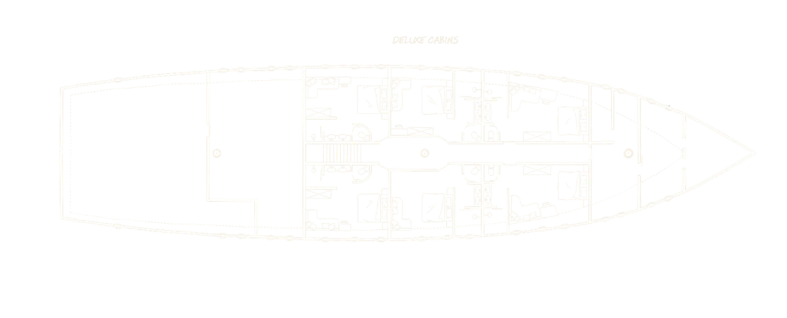 Lower deck floor plan.