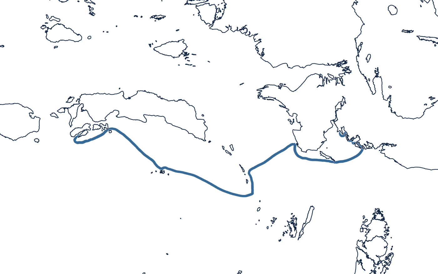 Route of Forts and Forests, from Ambon across the Banda Sea to Kaimana.