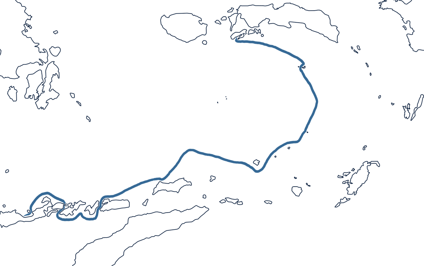 Route of Spices and Snakes, from Maumere through the Banda Sea to Ambon.