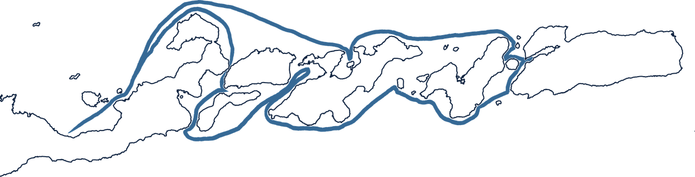 Route of Volcanoes and Villages, a loop through Adonara, Solor, Lembata, Pantar, Pura and Alor.