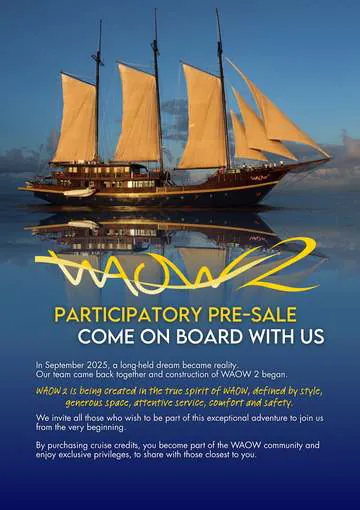 WAOW 2 participatory pre-sale brochure cover: Come on board with us