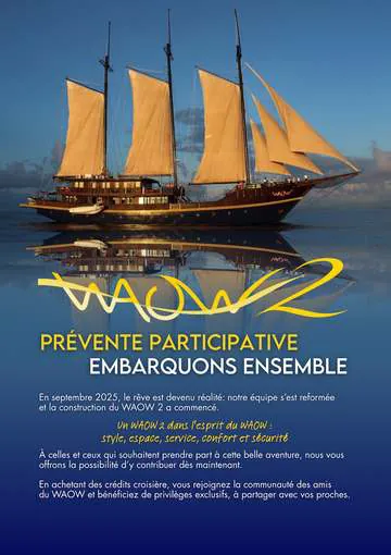 WAOW 2 participatory pre-sale poster: Come on board with us